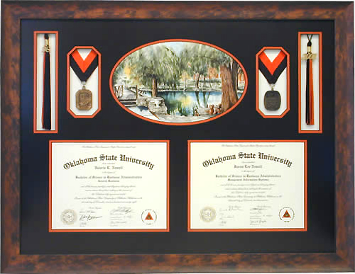 Dual Diploma with Medallions